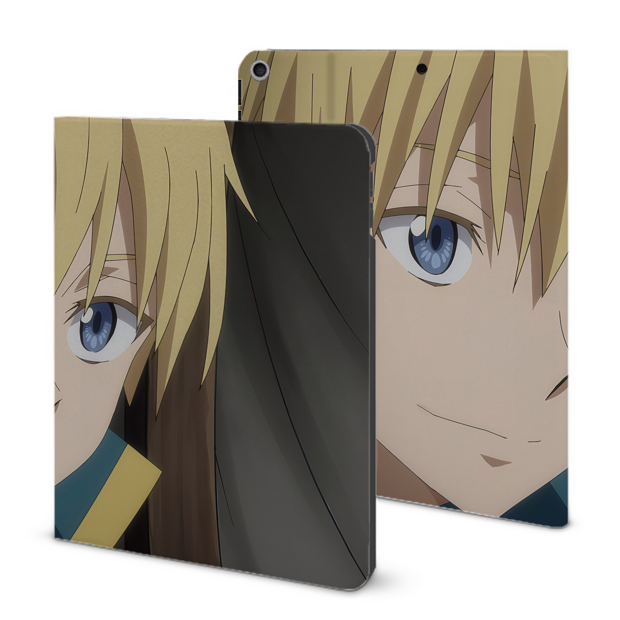 （画像用） 転スラ Regarding Reincarnated to Slime IPad ケース ブック型 PUレザー TPU 耐衝撃 軽量 薄型 ペン収納なし 全面保護 IPad 各モデル対応